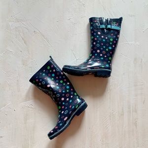 Women’s Size 9 Polka Dot Rain Boots